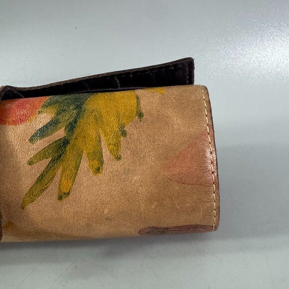 Rare Patricia Nash Leather Roll-Over Closre Cosmetic Organizer - Picture 3 of 14